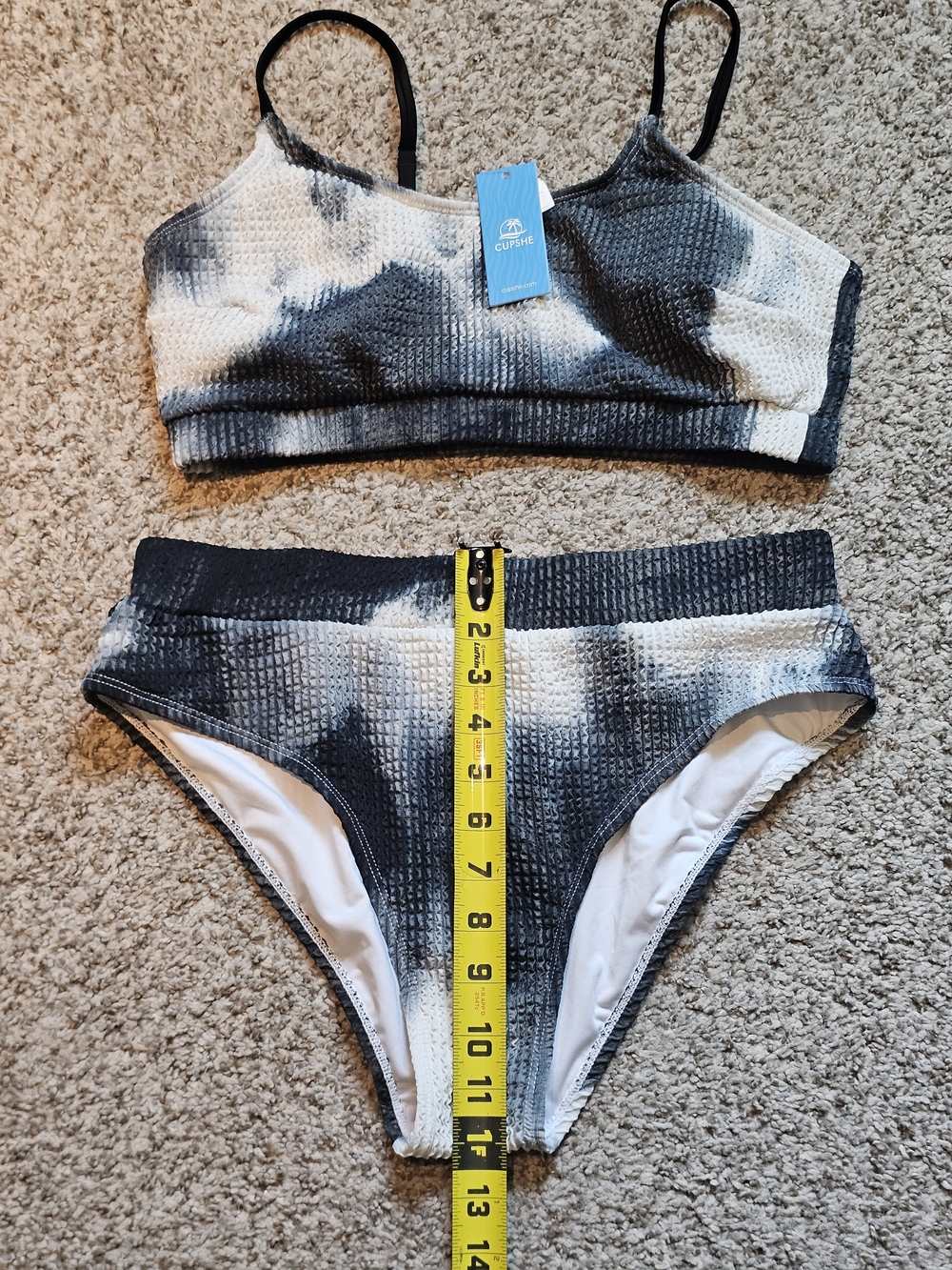Cupshe Bikini Tankini Tie Dye 2 Piece Set Size L - Picture 4 of 6